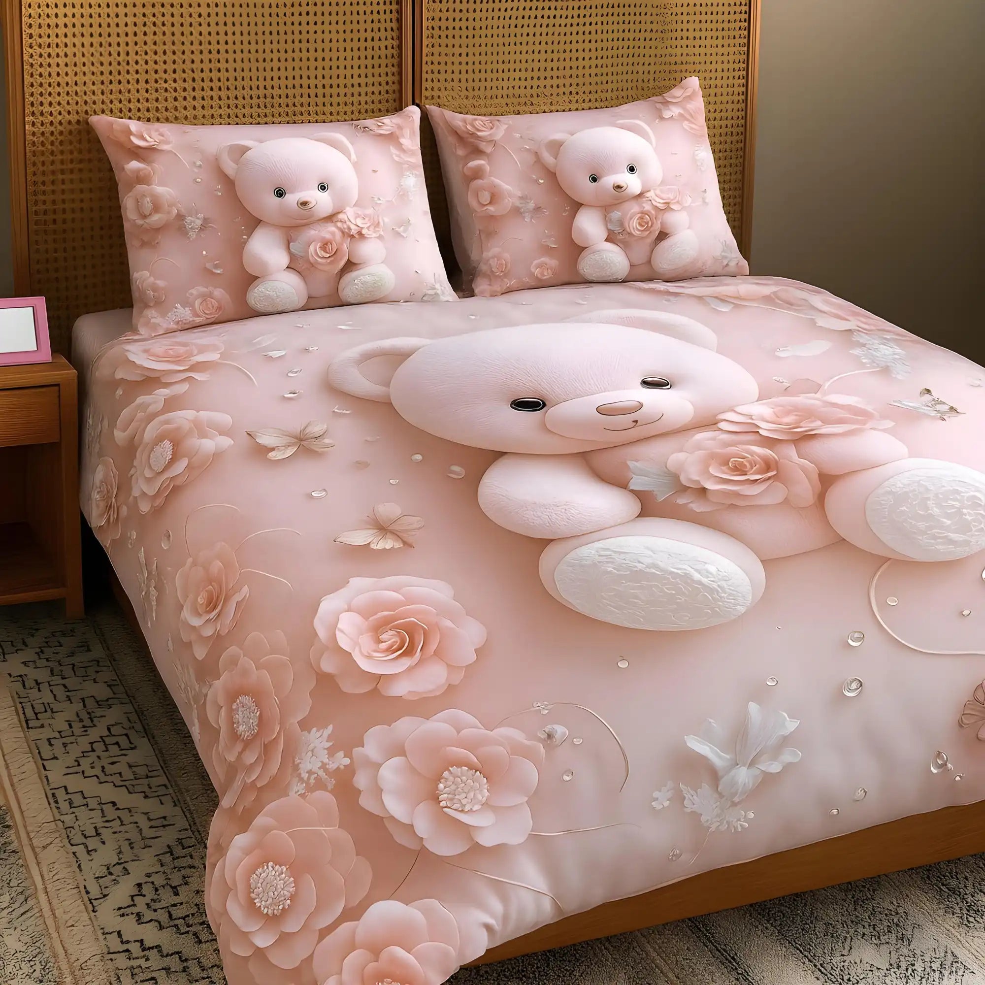 7D - Luxury bedding set | premium king size bed sheet set | comfortable bed sheet for bedroom